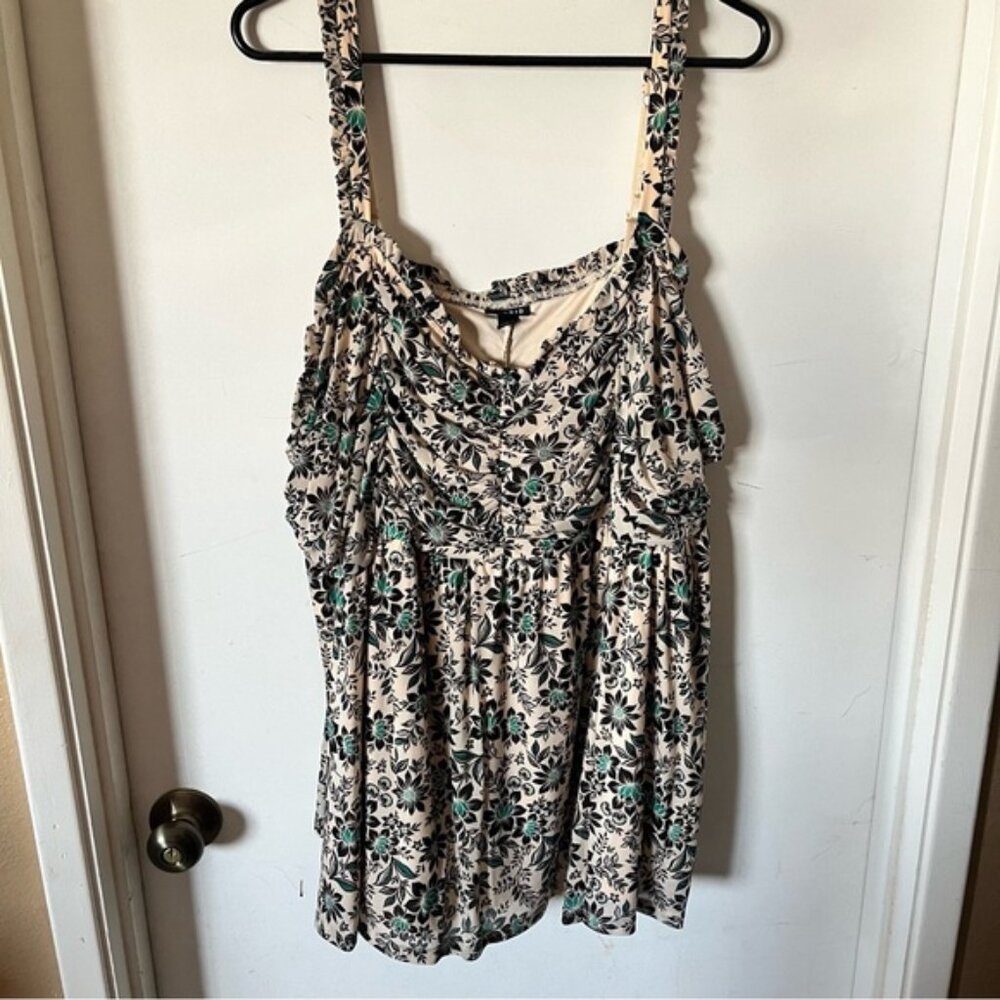 Torrid Woman’s Plus Size Tank Blouse Dressy Empire Waist 4X
